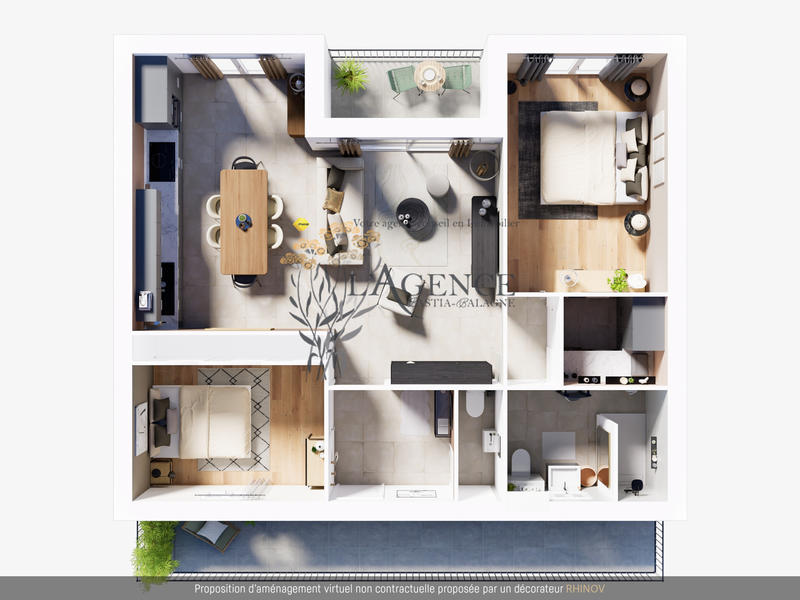 Appartement - 75 m² - 3 pièces