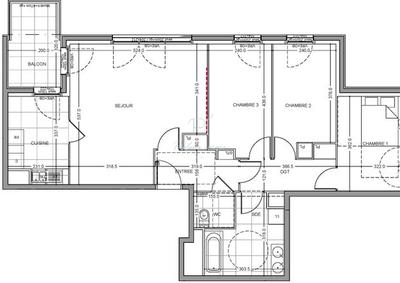 Appartement - 84 m² - 4 pièces