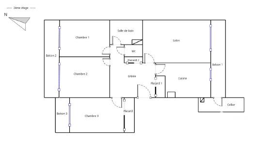 Appartement - 79 m² - 4 pièces
