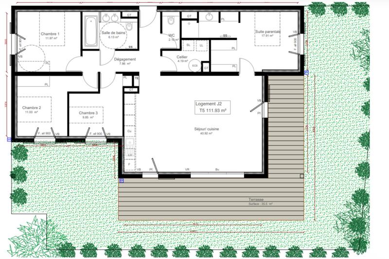 Appartement - 111 m² - 5 pièces