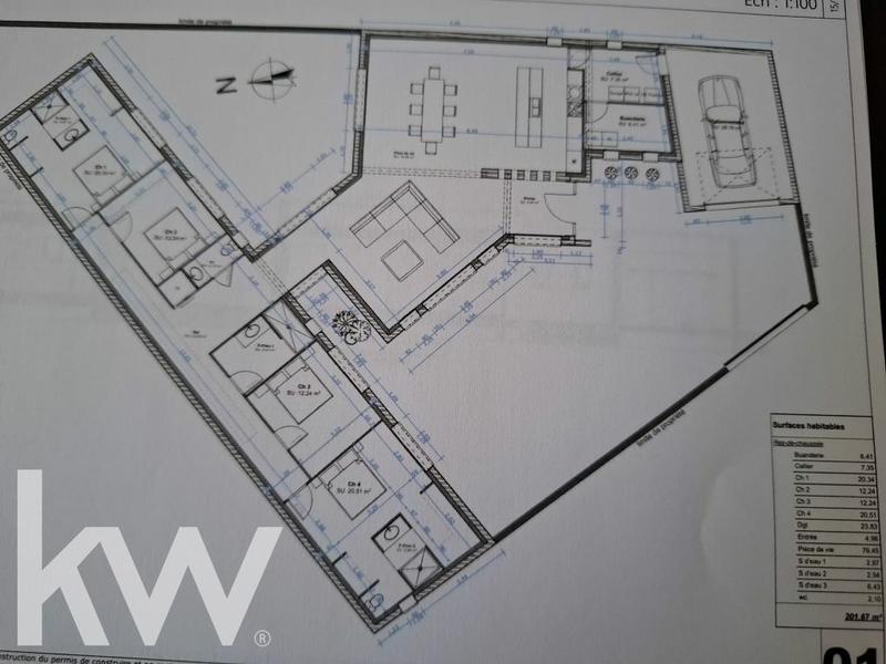 Maison contemporaine - 202 m² - 6 pièces