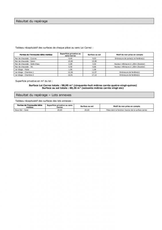 Duplex - 58 m² - 3 pièces