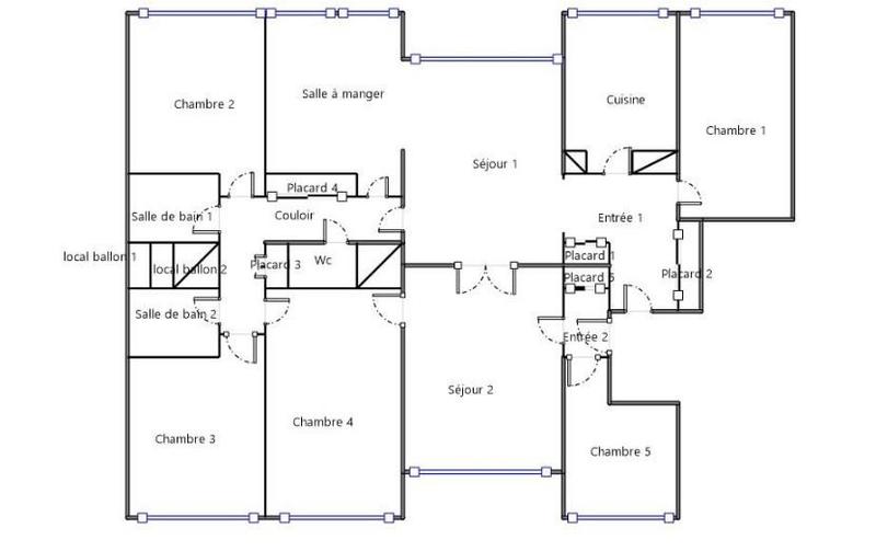 Appartement - 132 m² - 8 pièces