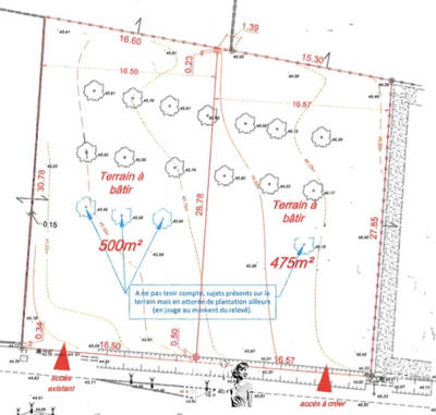 Terrain - 475 m²