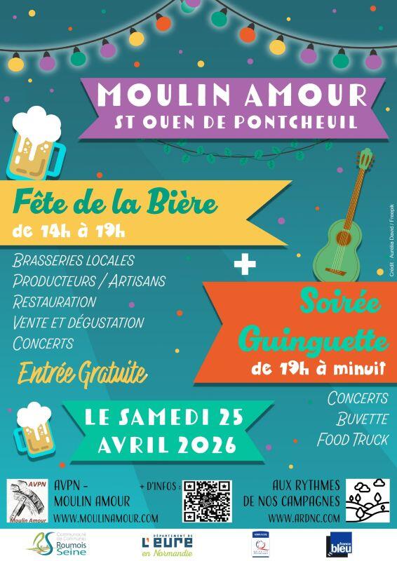 Fête de la bière et guinguette au Moulin Amour à Saint-Ouen-de-Pontcheuil