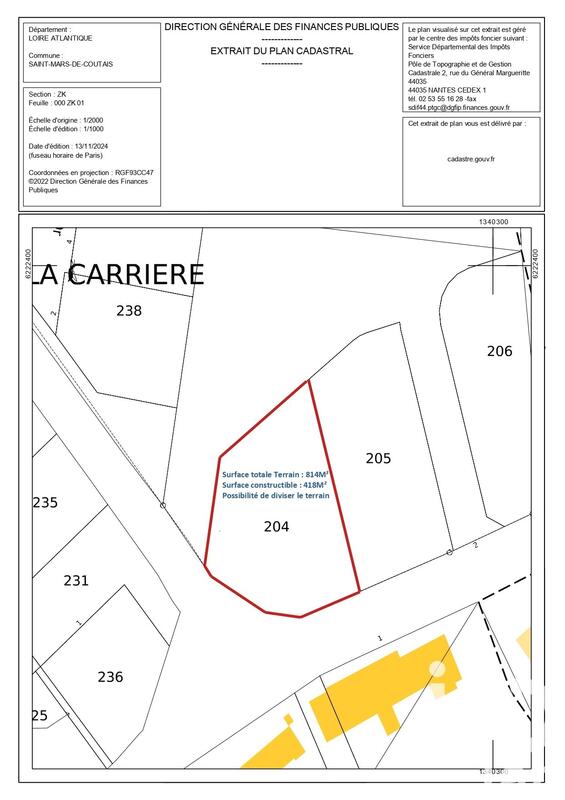 Terrain - 814 m²
