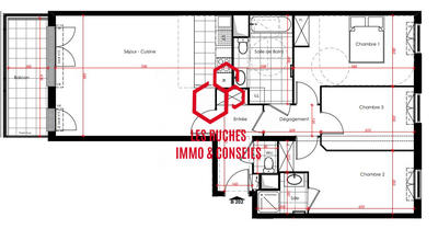 Appartement - 90 m² - 4 pièces