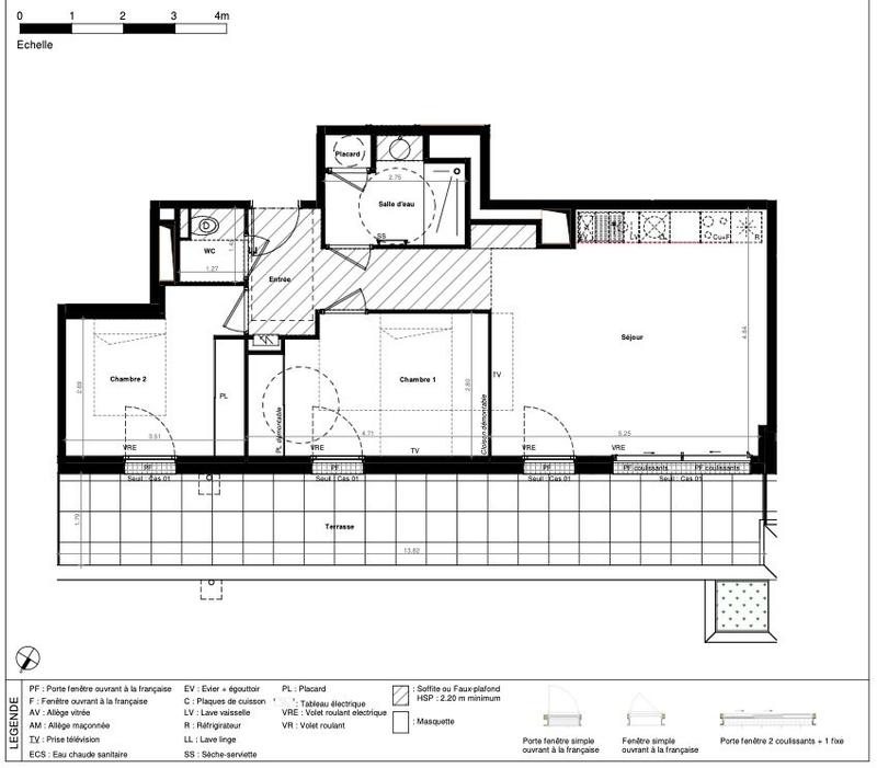 Appartement - 63 m² - 3 pièces