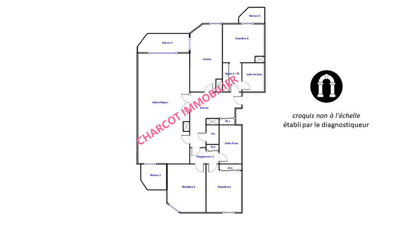 Appartement - 102 m² - 5 pièces
