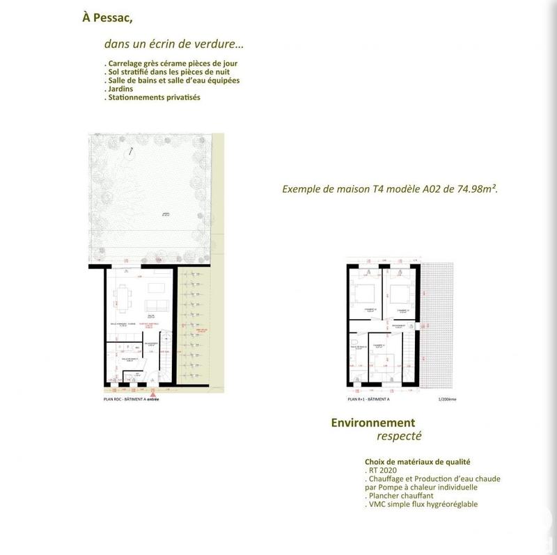 Maison - 75 m² - 4 pièces