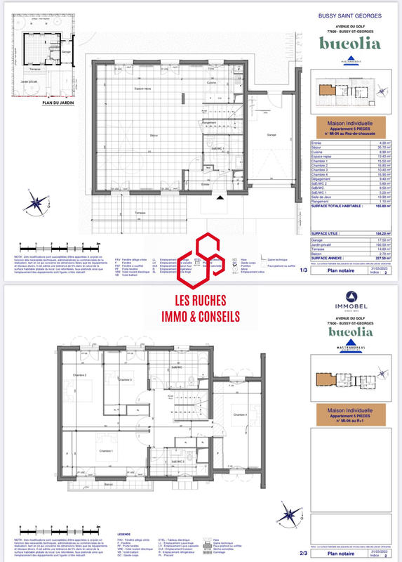 Appartement - 166 m² - 6 pièces