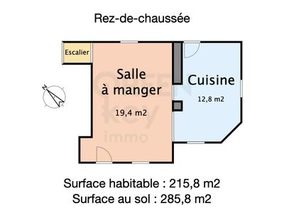 Maison - 216 m² - 7 pièces