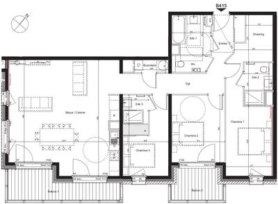 Appartement - 111 m² - 4 pièces