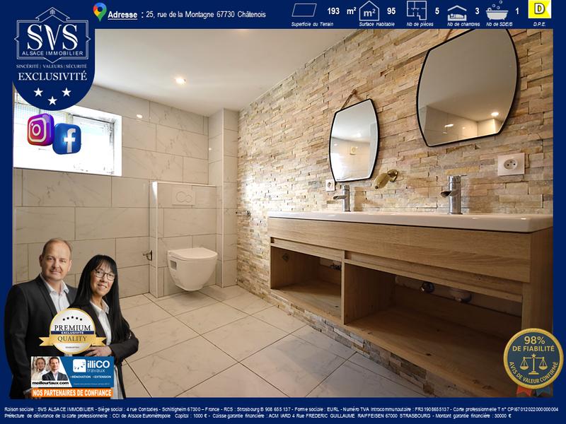 Maison - 96 m² - 5 pièces