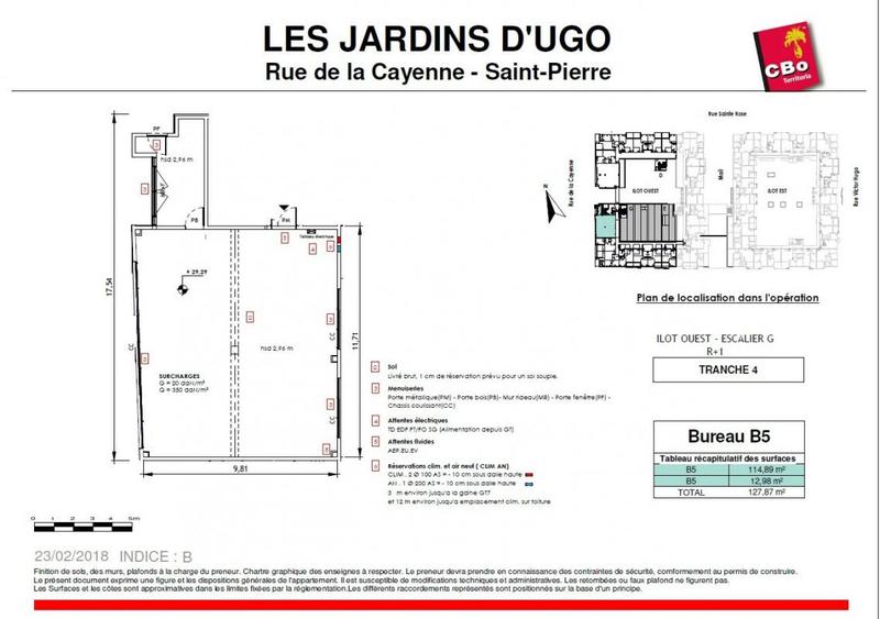 Bureau - 128 m²