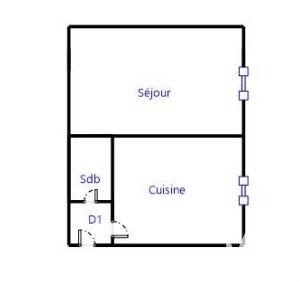 Appartement - 35 m² - 1 pièce