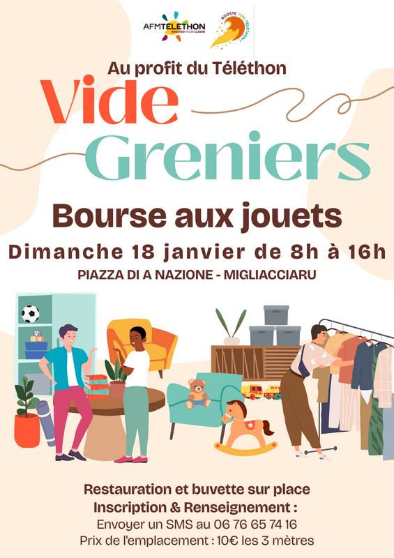 Vide-greniers - bourse aux jouets du téléthon