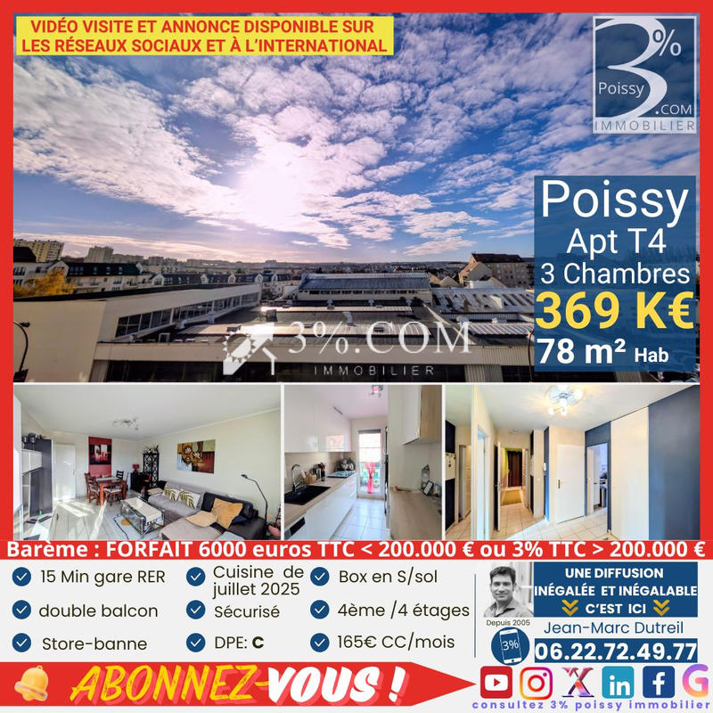 Appartement - 78 m² - 4 pièces