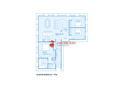 Appartement - 112 m² - 3 pièces