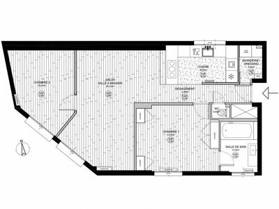 Appartement - 64 m² - 3 pièces