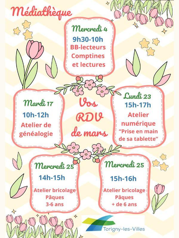 Programme de mars > Médiathèque