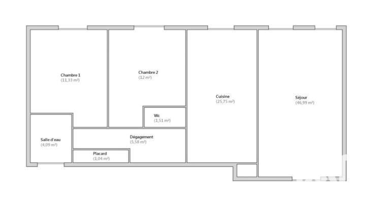 Appartement - 109 m² - 4 pièces