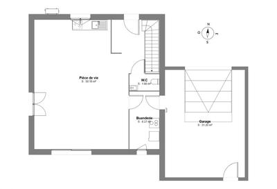 Maison - 107 m² - 5 pièces