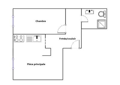 Appartement - 32 m² - 2 pièces