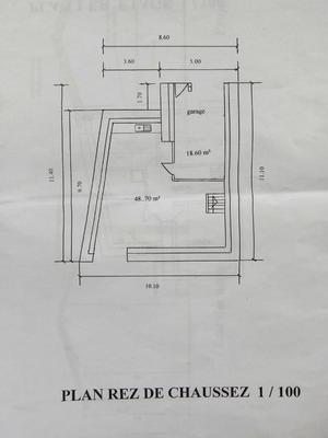 Maison - 93 m² - 1 pièce