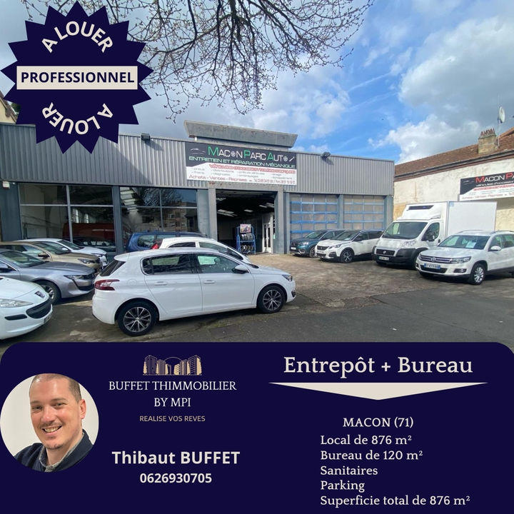 Bureau - 876 m² - 4 pièces