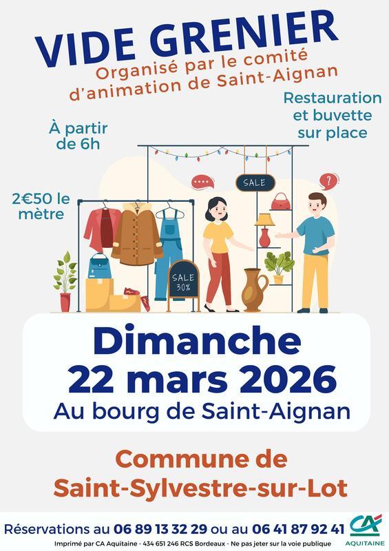 Vide grenier du comité d'animation de saint-aignan