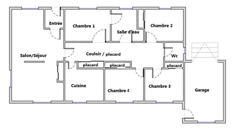 Maison traditionnelle - 107 m² - 5 pièces