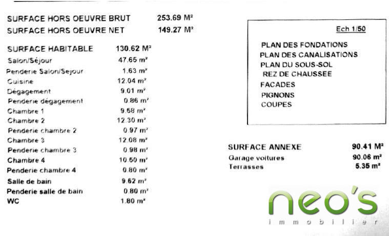 Maison contemporaine - 131 m² - 5 pièces