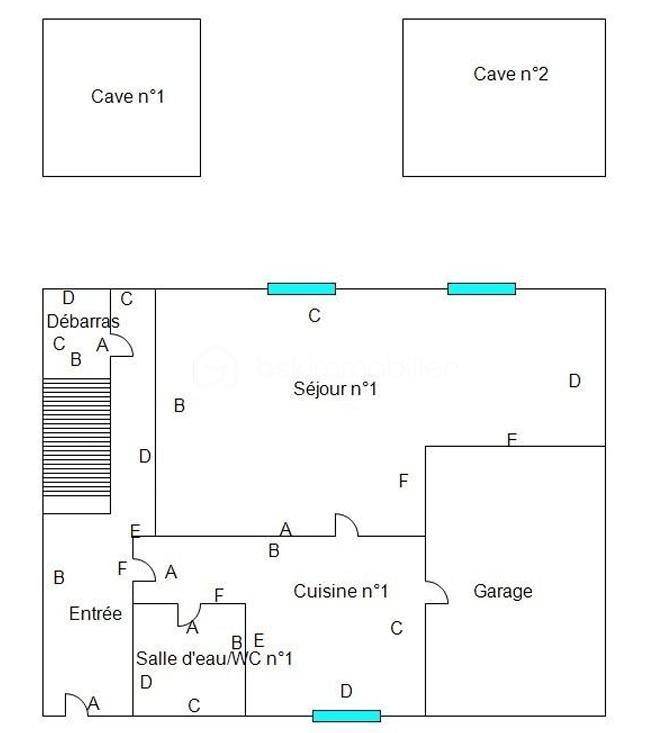 Maison de ville - 107 m² - 5 pièces