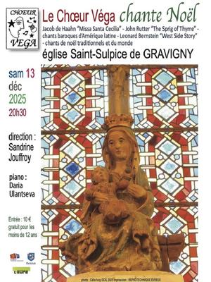 Concert de Noël du Chœur Véga à Gravigny