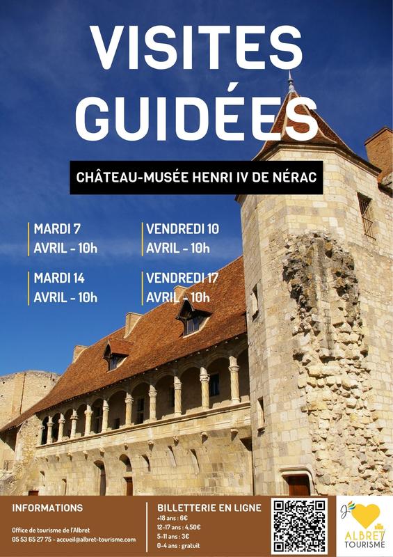 Visites guidées du Château-Musée Henri IV pour les Vacances de Pâques