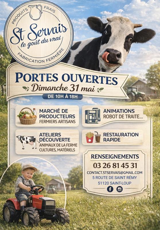 Porte ouvert Gaec Rabot et de la Fromagerie de St Servais.