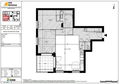 Appartement - 76 m² - 3 pièces