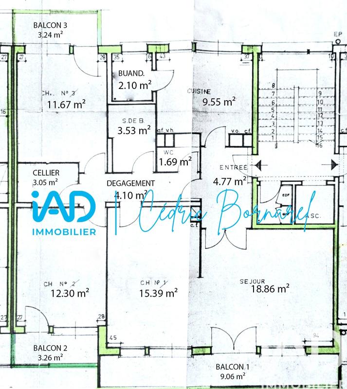 Appartement - 87 m² - 4 pièces