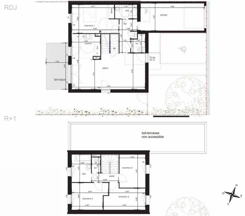 Maison - 105 m² - 5 pièces