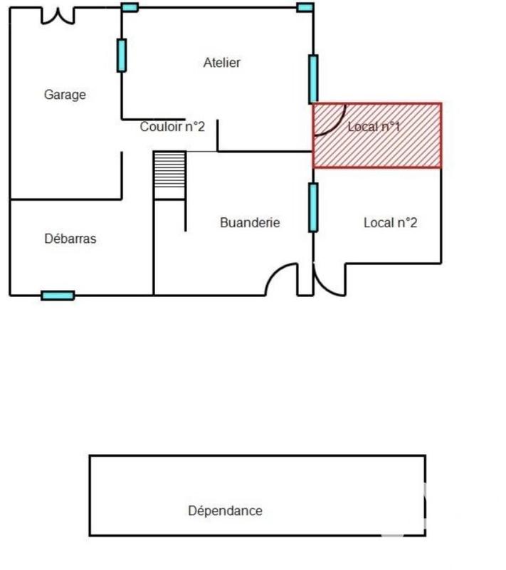 Maison - 60 m² - 3 pièces
