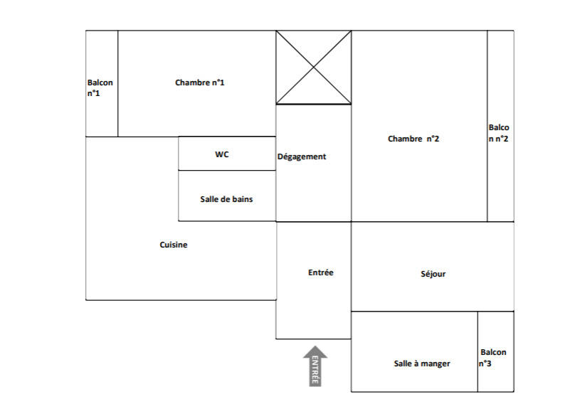 Appartement - 80 m² - 4 pièces