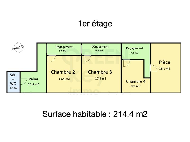 Maison - 214 m² - 7 pièces