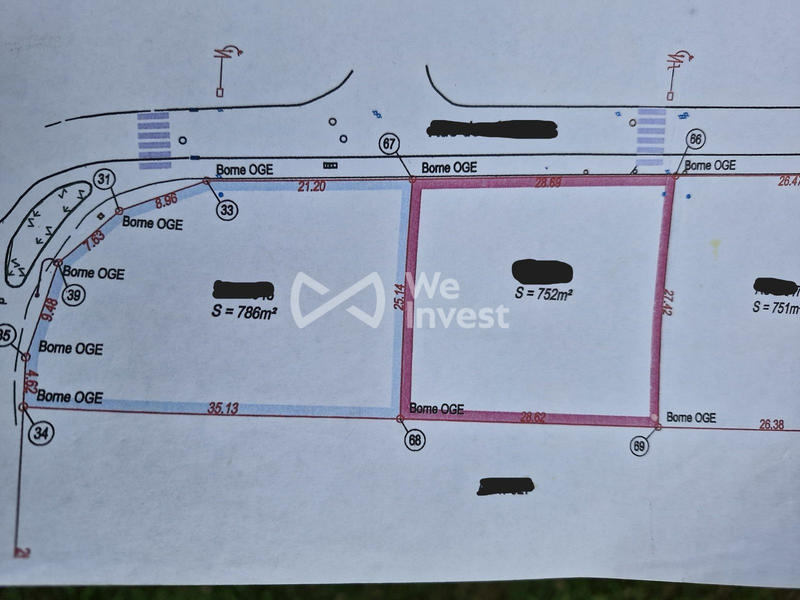 Terrain - 786 m²
