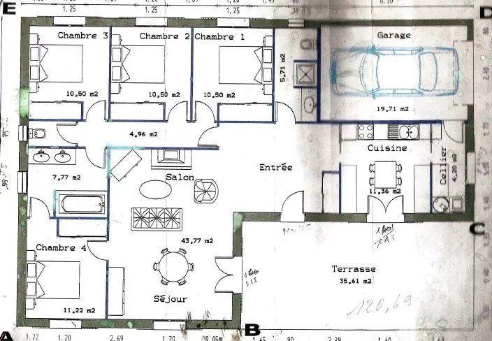 Maison - 122 m² - 5 pièces