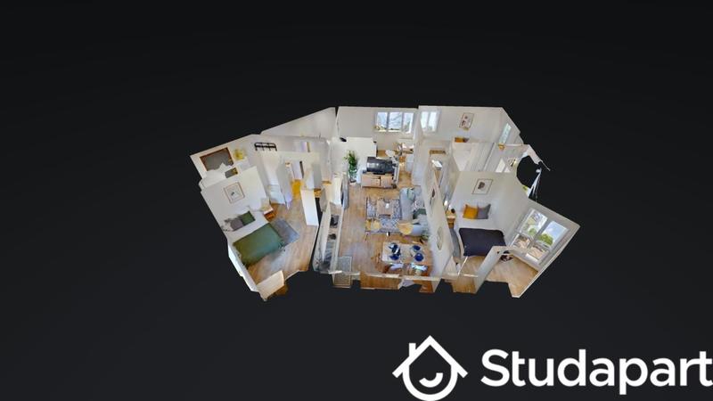 Chambre - 12 m² - 1 pièce