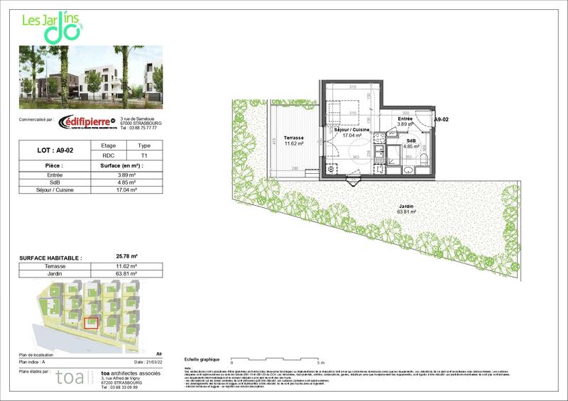 Appartement - 26 m² - 1 pièce