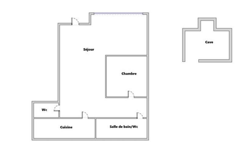 Appartement - 55 m² - 2 pièces
