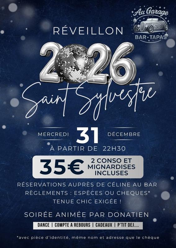 Soirée du Nouvel An 2026 - au Garage