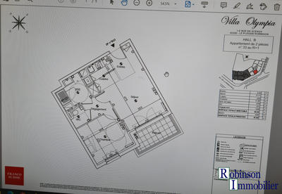 Appartement - 43 m² - 2 pièces